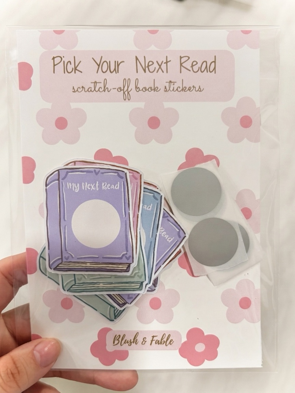 DIY Scratch Off Pick Your Next Read Stickers | Book Lover Reading Challenge Gift